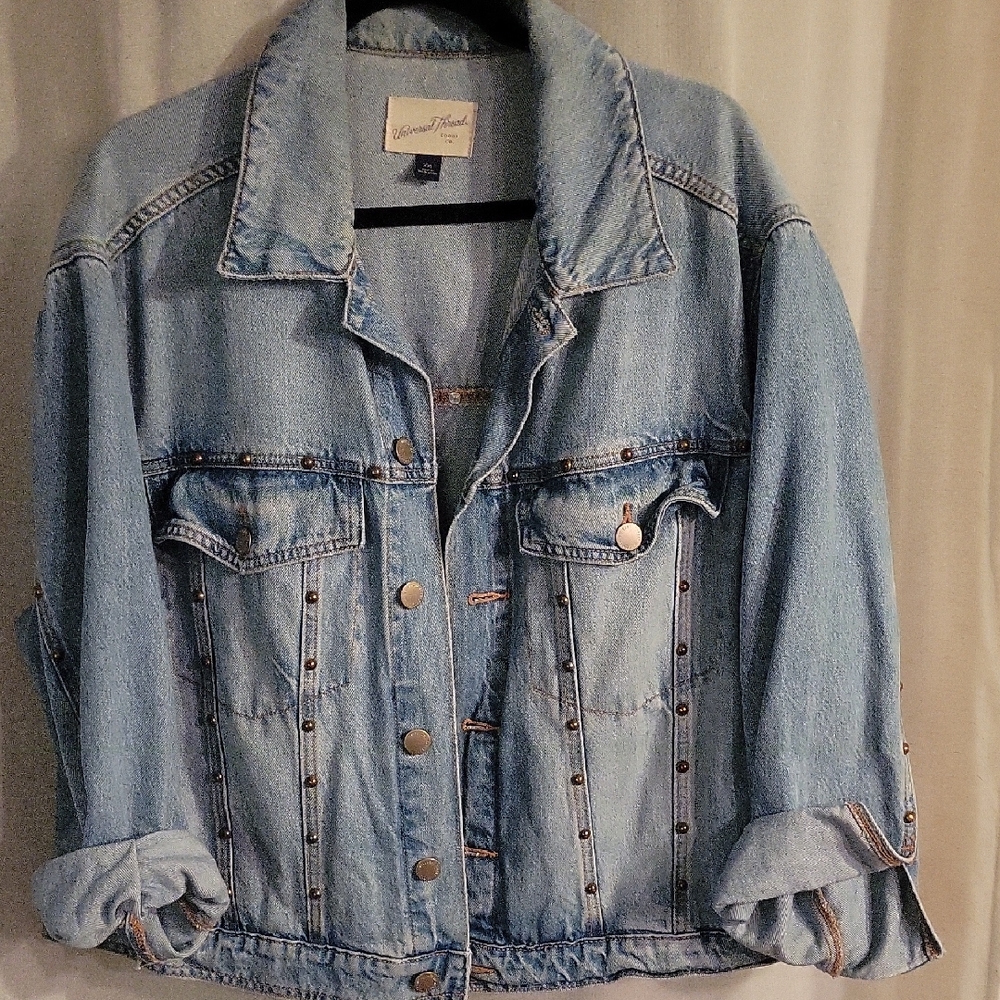 Universal Thread Light Blue Studded Denim Jacket